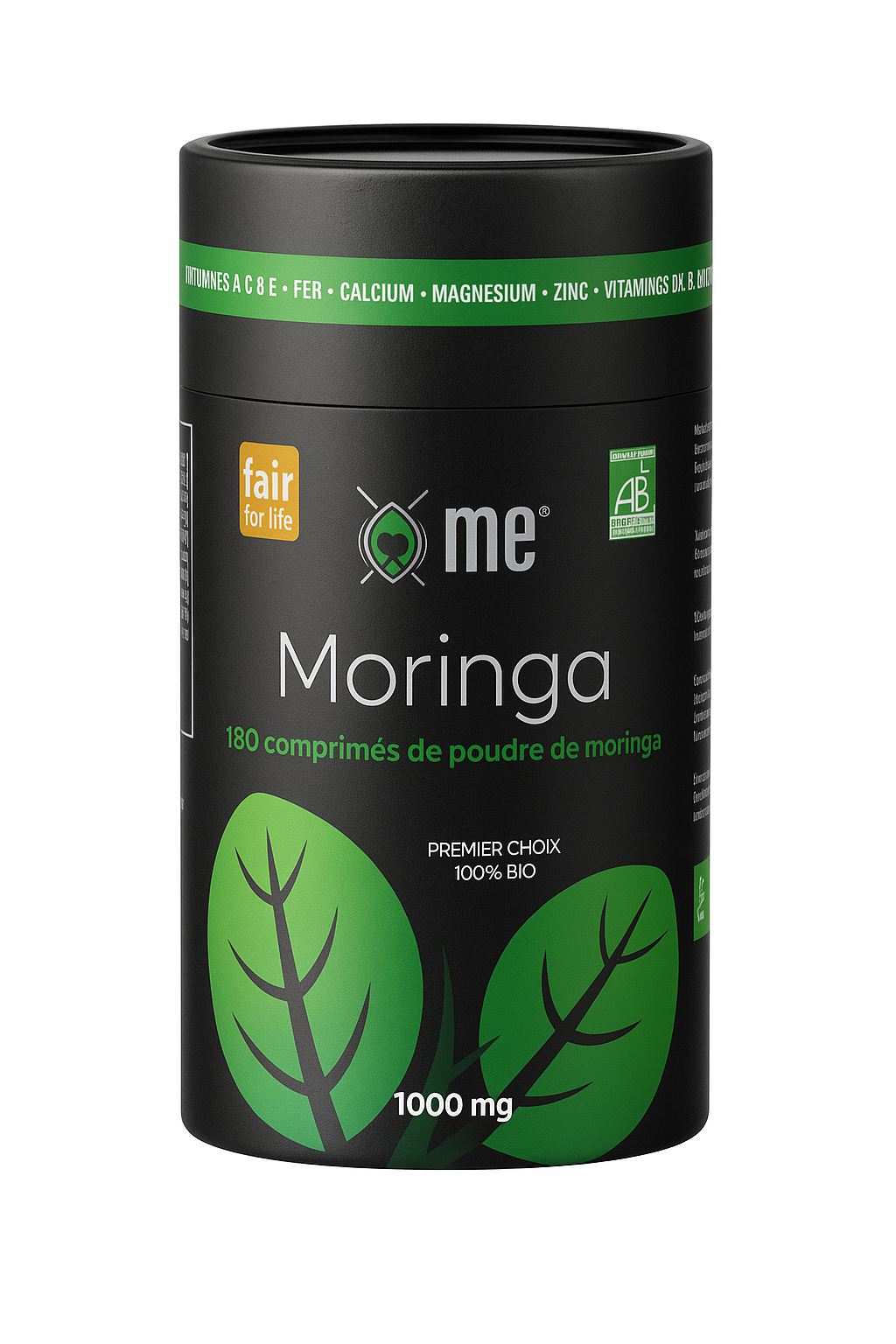 me® TABLETTEN van puur biologisch moringapoeder