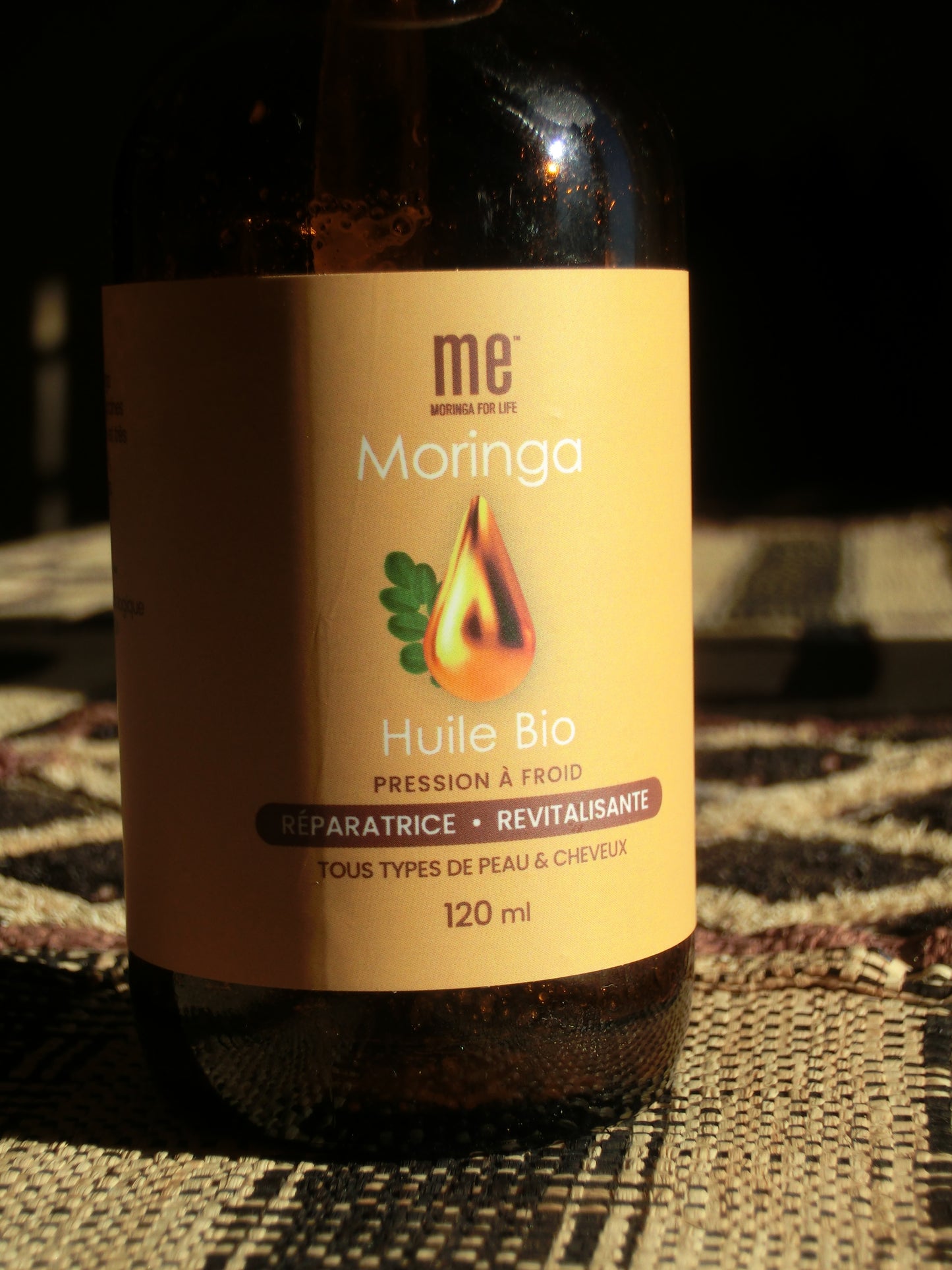 Huile de Moringa Bio me™ — 120 ml — Pressée à froid — Kenya