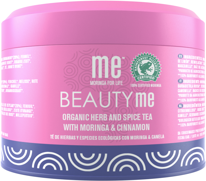 BEAUTY me® moringa, Ceylon kaneel, rozenblaadjes