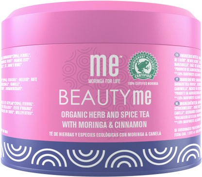 BEAUTY me® moringa, Ceylon kaneel, rozenblaadjes