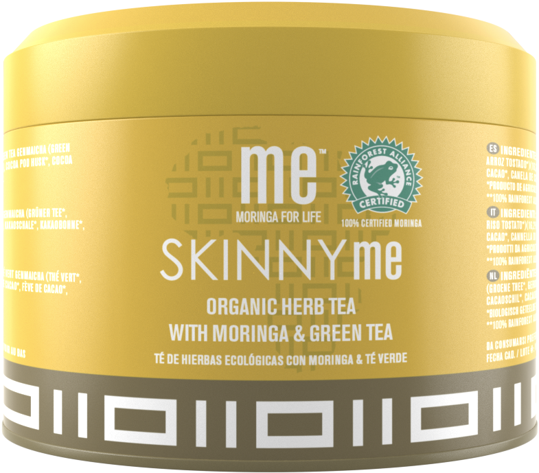SKINNY me® moringa, groene thee, genmaicha thee, cacao, kaneel...
