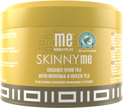 SKINNY me® moringa, groene thee, genmaicha thee, cacao, kaneel...